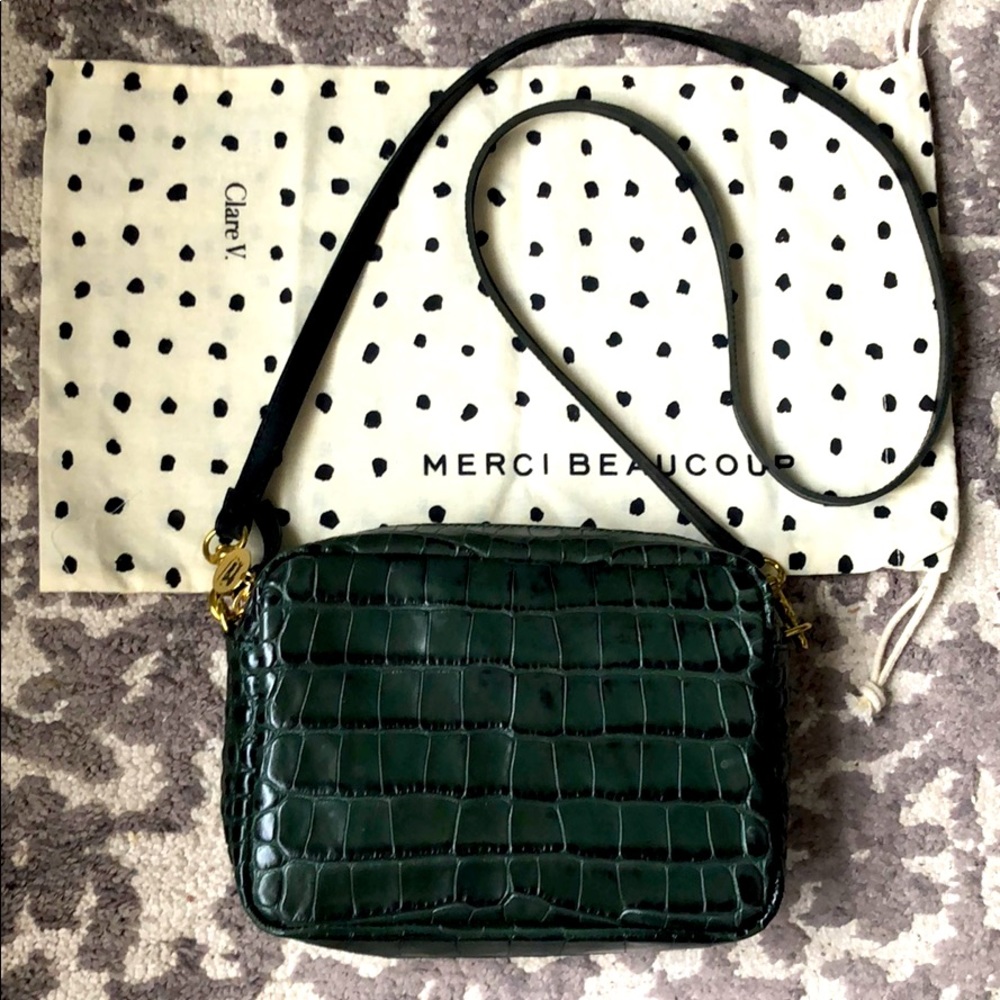 Clare V. Midi Sac Loden Green